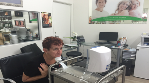 Digital skin scan and analysis at Skin Alert Paradise Point